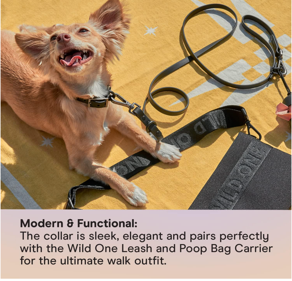 Wild One Dog Collar, The Original Easy-Clean Size XL Strawberry