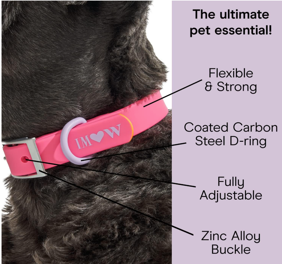 Wild One Dog Collar, The Original Easy-Clean Size Large Cosmopolitan