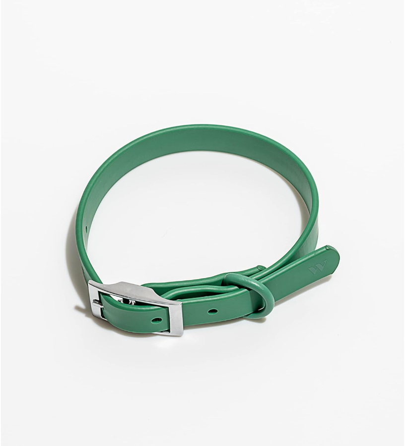 Wild One Dog Collar, The Original Easy-Clean Size Small Spruce