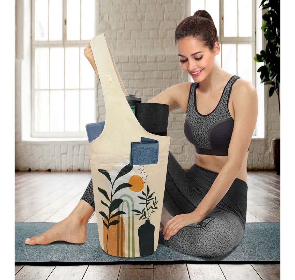 Yoga Mat & Accerrories Bag for Yoga lover: Fit it all