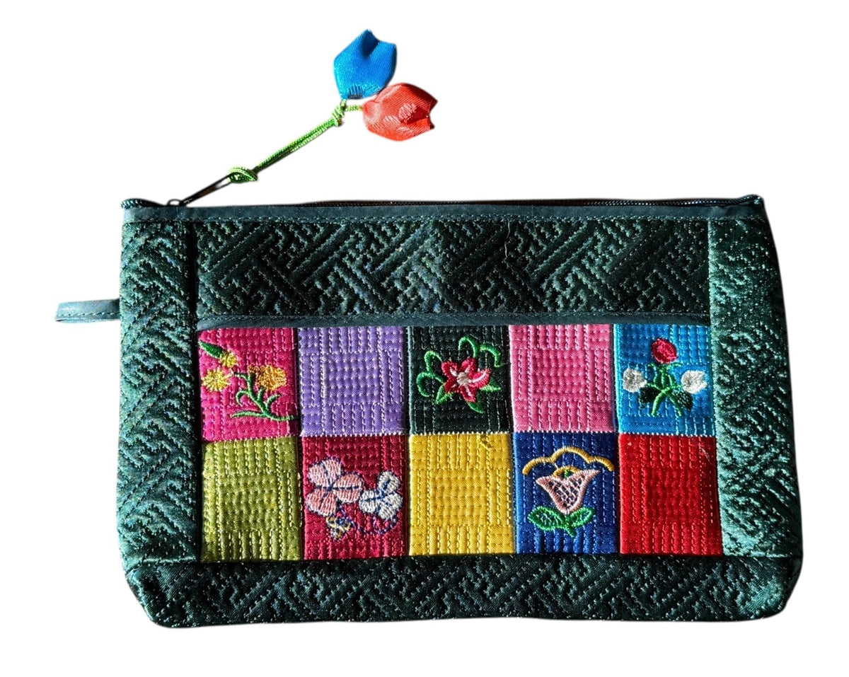 Korean Traditional Crafts Quilt Cosmetic Makeup Pouch Small Purse
