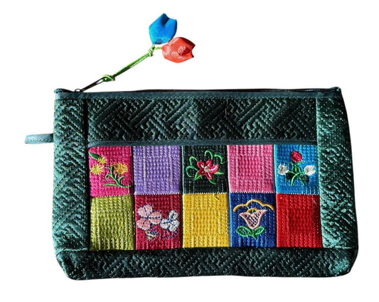 Korean Traditional Crafts Quilt Cosmetic Makeup Pouch Small Purse