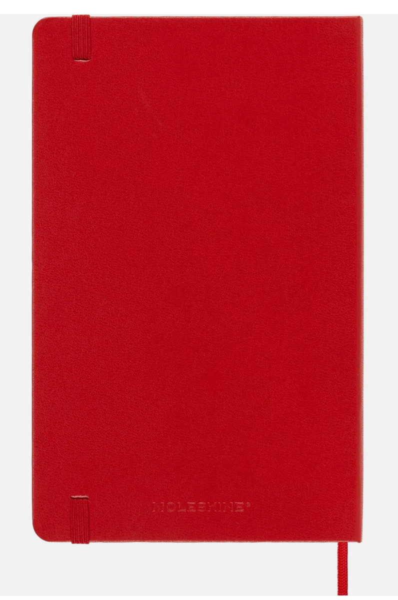 Moleskine Scarlet Red Large Ruled Notebook Hard Cover x 2 Notebooks Set