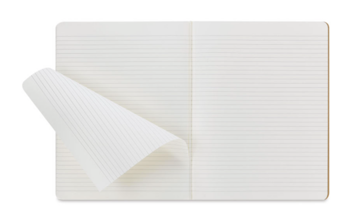 Moleskine Cahier Journals – 9-3/4″ x 7-1/2″, Ruled, Kraft, Pkg of 6