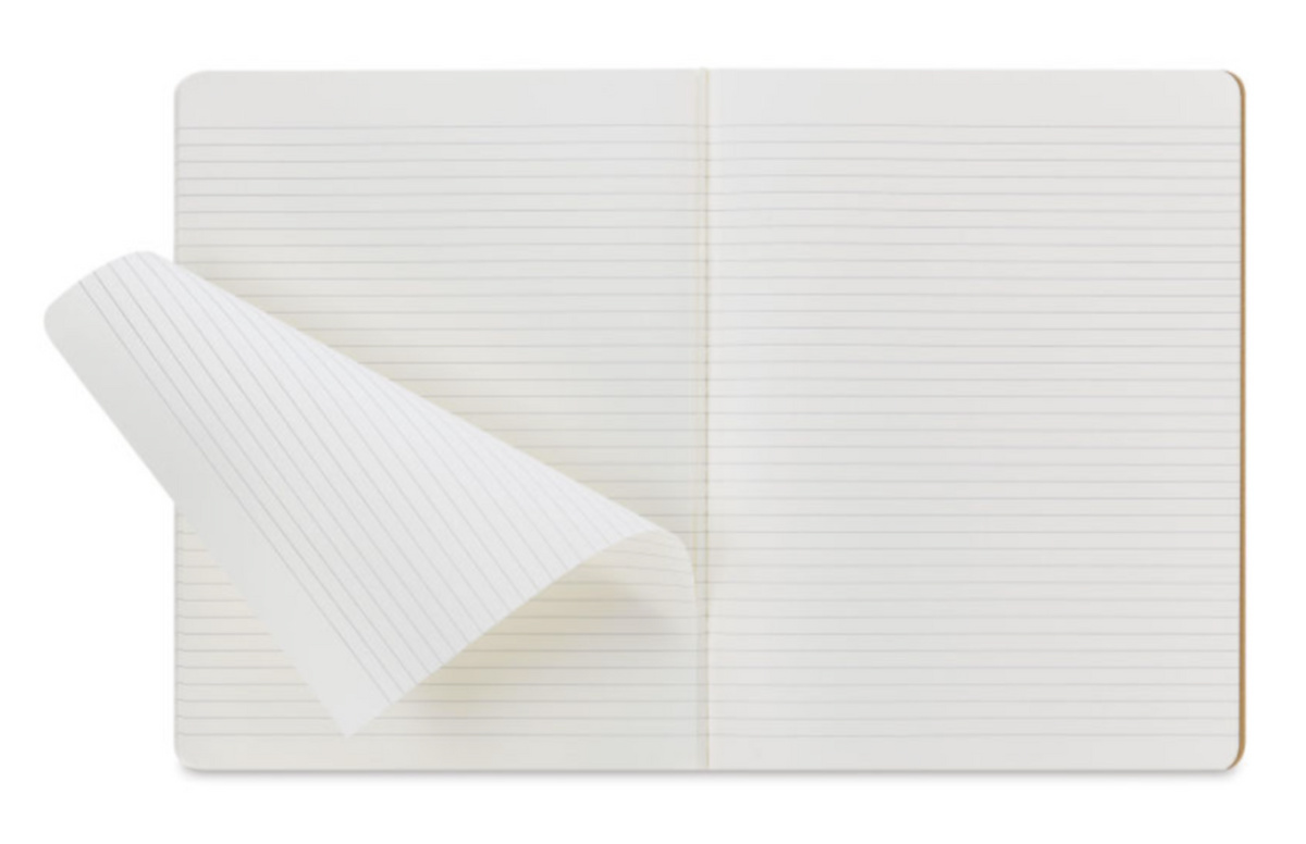 Moleskine Cahier Journals – 9-3/4″ x 7-1/2″, Ruled, Black, Pkg of 6