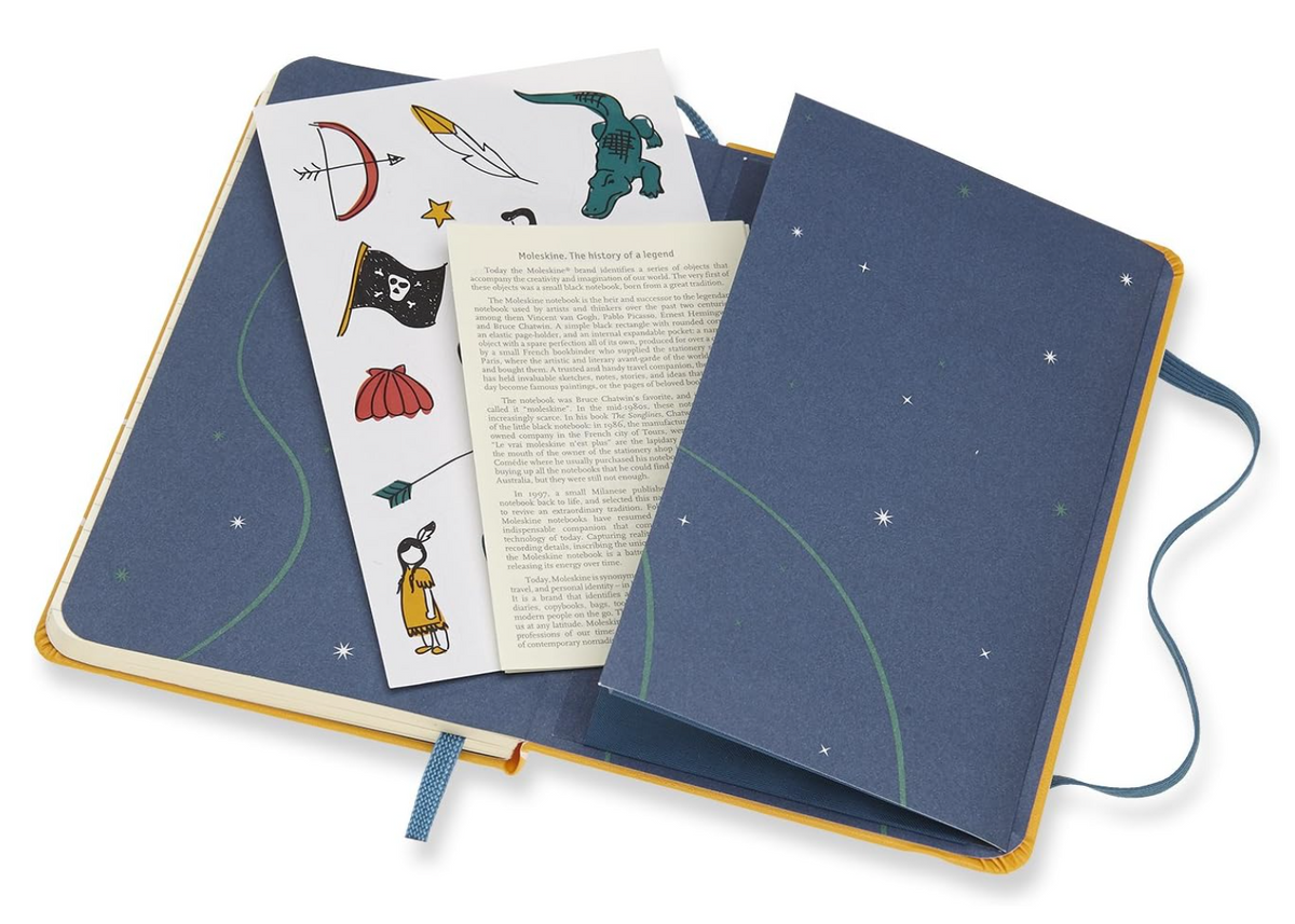 Moleskine Peter Pan Limited Edition Notebook, Ruled Notebook Size 9x14cm