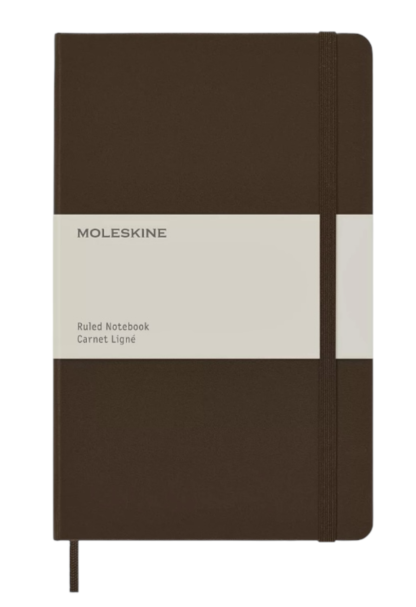 Moleskine Brown Limited Hardcover Classic Ruled Notebook XL 7.5×9.75″ (19x25cm)