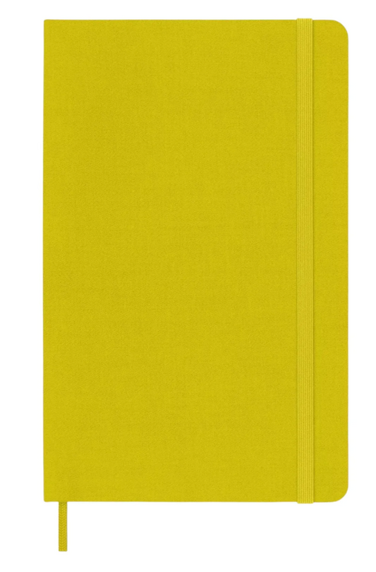 Moleskine Classic Fabric Collection Ruled Notebook XL 7.5×9.75″ Yellow