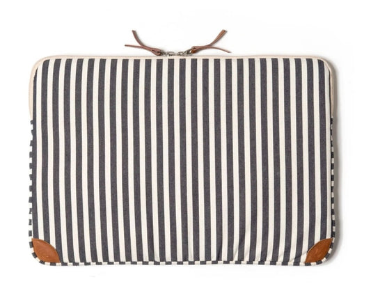 Business & Pleasure Co. THE LAPTOP SLEEVE – Lauren's Navy Stripe 16"