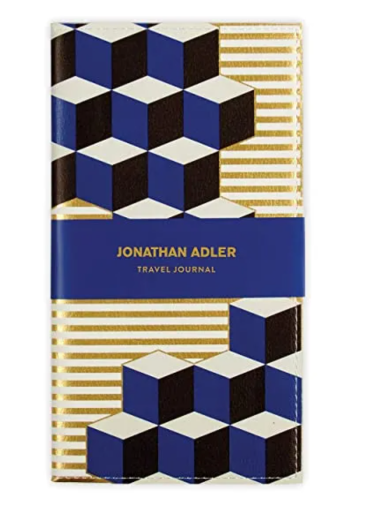 Jonathan Adler Blue Versailles Travel Journal - Vegan Leather Journal