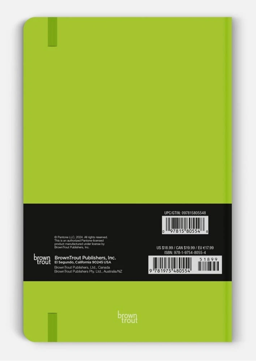 Pantone OFFICIAL  | 5.25x8.25" Lined Compact Journal 2 Red 1 Green 1 Lilac set