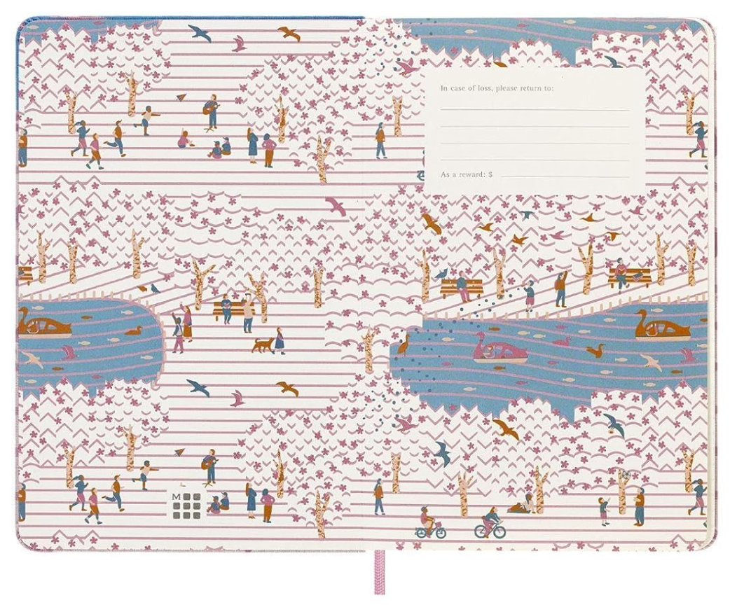 Moleskine Limited Edition Sakura Notebook Hard Cover Large 5"x8.25" Ruled