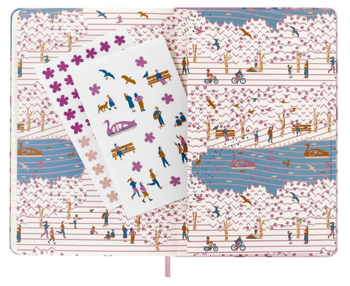 Moleskine Limited Edition Sakura Notebook Hard Cover Large 5"x8.25" Ruled