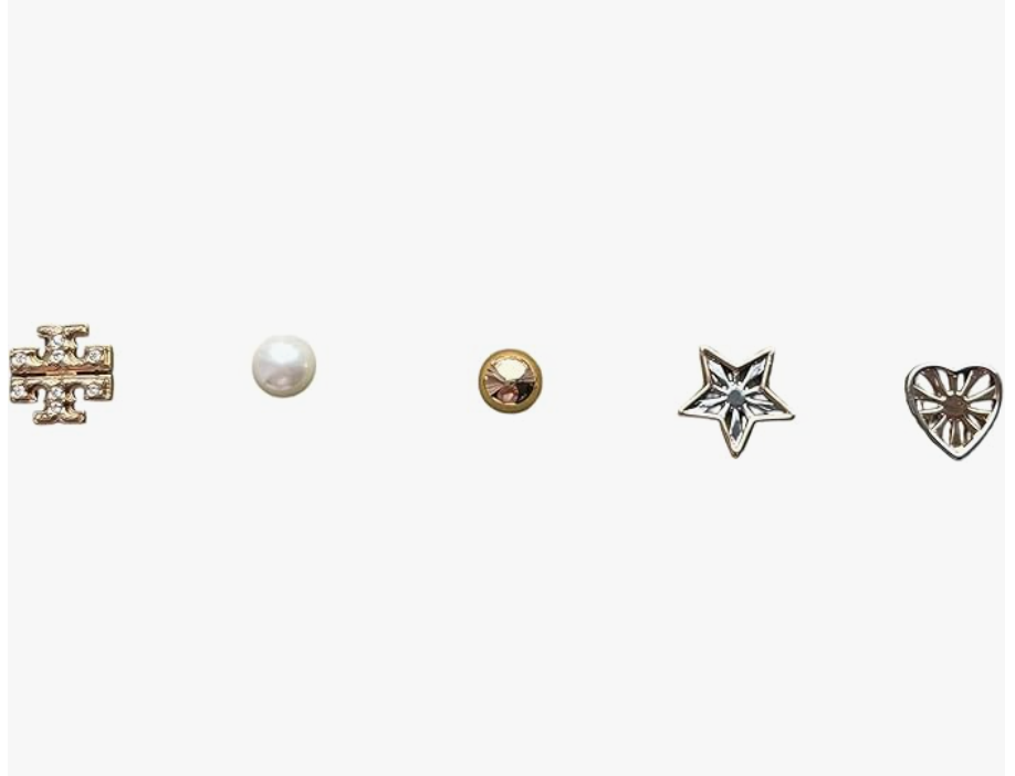 Tory Burch Stud Earring Set: Gold, Silver, and Pearl