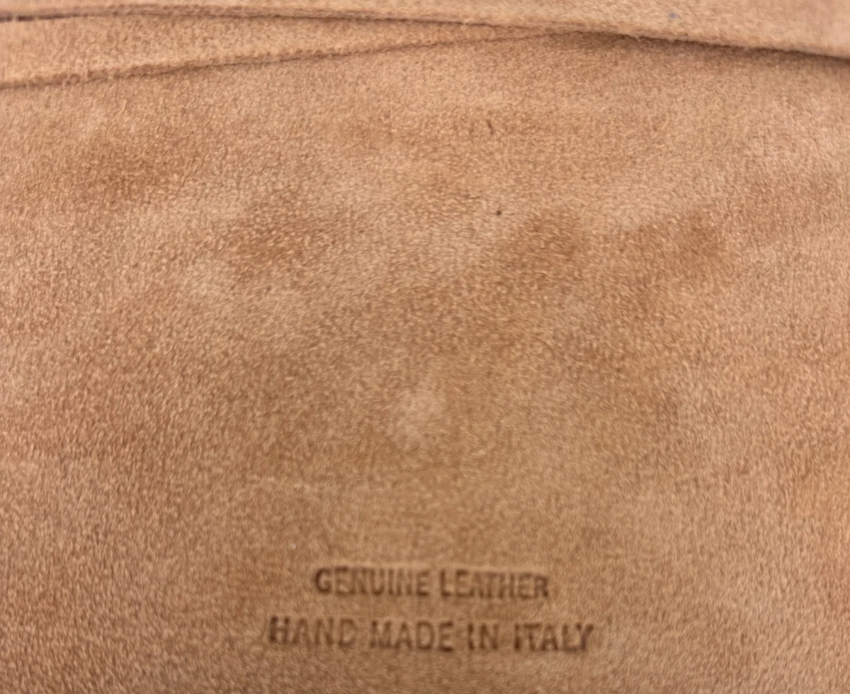 Beyond Joy Genuine Italian Leather Journal Hand Made Light Brown Suede 5"x6.75"