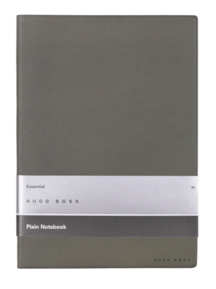 HTF Hugo Boss Plain Paper Notebook/ Journal  8.5”x6” (A-5) 160 Pgs Khaki