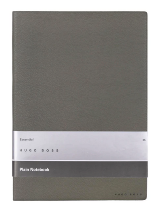 HTF Hugo Boss Plain Paper Notebook/ Journal  8.5”x6” (A-5) 160 Pgs Khaki
