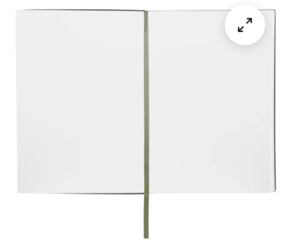 HTF Hugo Boss Plain Paper Notebook/ Journal  8.5”x6” (A-5) 160 Pgs Khaki