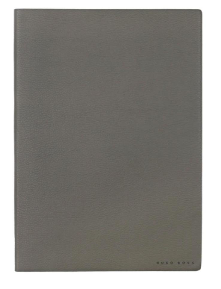 HTF Hugo Boss Plain Paper Notebook/ Journal  8.5”x6” (A-5) 160 Pgs Khaki