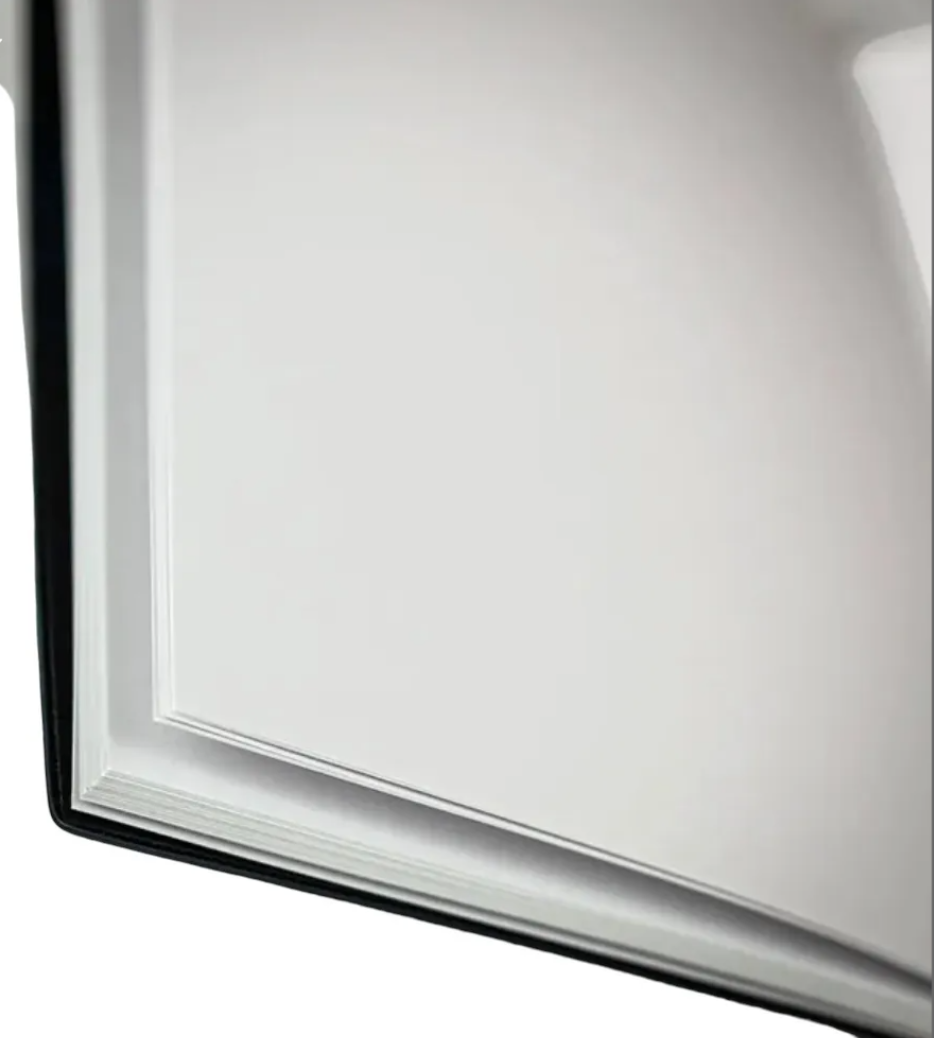 HTF Hugo Boss Plain Paper Notebook/ Journal  8.5”x6” (A-5) 160 Pgs Black