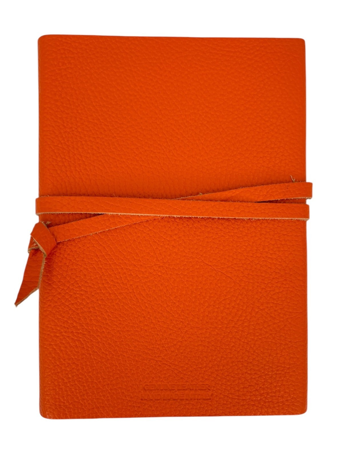 Beyond Joy Genuine Orange Italian Leather Cover Journals  6″x8.5″