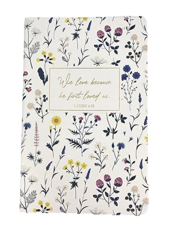 Eccolo "We Love Beacuse HE First Loved Us. 1 John 4:19" Christian bible Journal