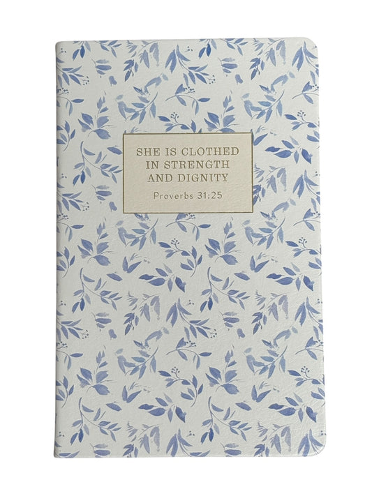 Eccolo Bible Notebook “SHE IS CLOTHED IN STRENGTH AND DIGNITY. Proverbs 31:25″