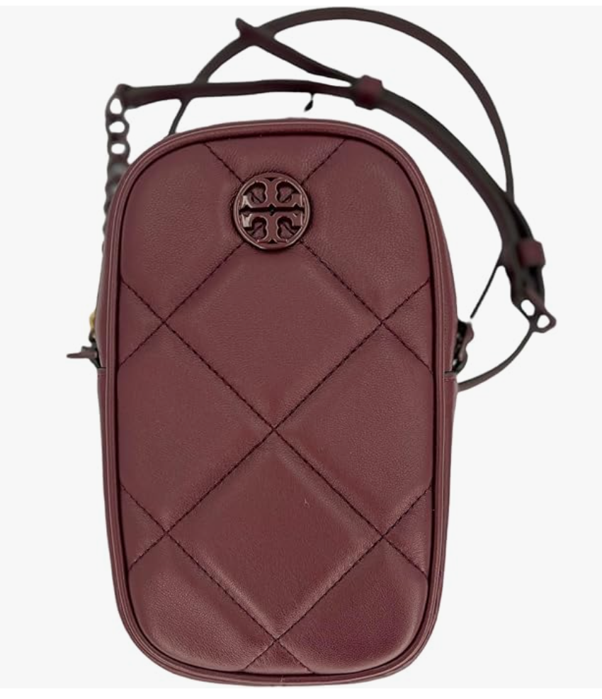 Tory Burch Willa Soft Quilt Phone Crossbody 139305 Claret 639