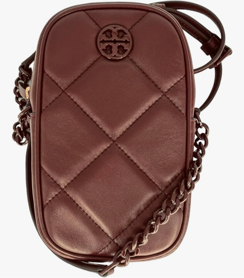 Tory Burch Willa Soft Quilt Phone Crossbody 139305 Claret 639