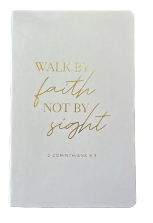 Eccolo Hard Cover "Walk by Faith Not by Sight 2 Corinthians 5: 7"Christian bible