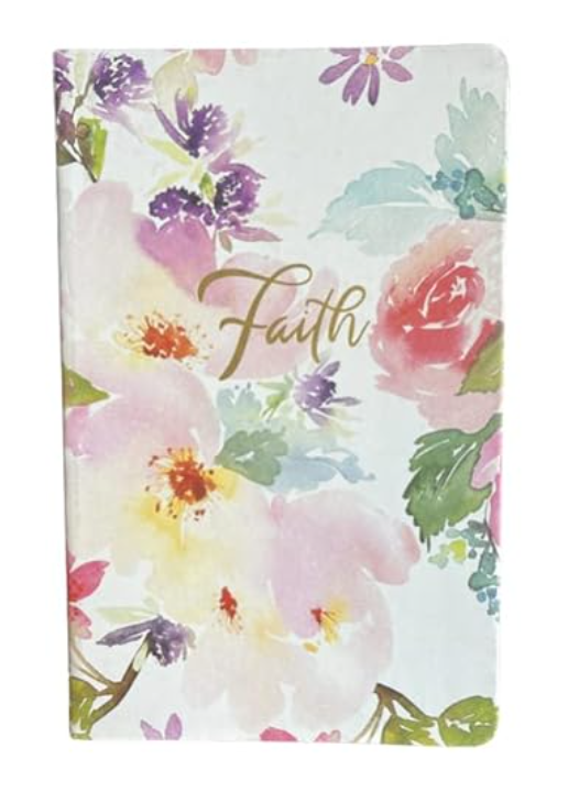 Eccolo "Faith Pink Cameilia Christian bible versed blank Journal Notebook Large