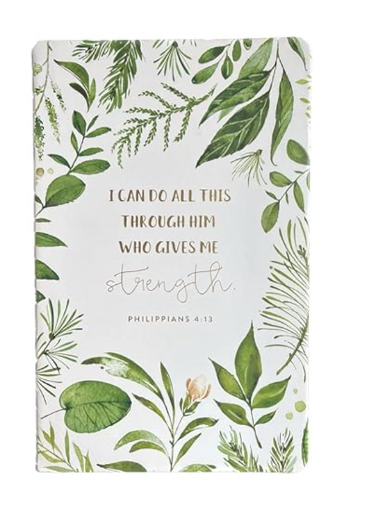 Eccolo "I can do all this through Him who gives .... " Christian Notebook