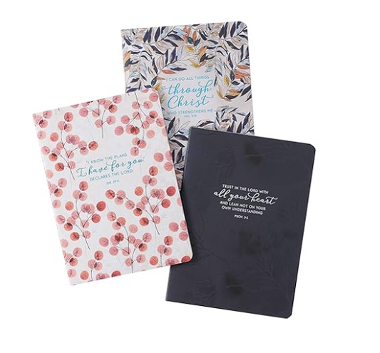 Christian Art Gifts Scripture Notebook Set All Things Through Christ Philippians