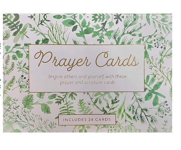 Eccolo Prayer Cards Botanic Floral Design includes 24 different flat