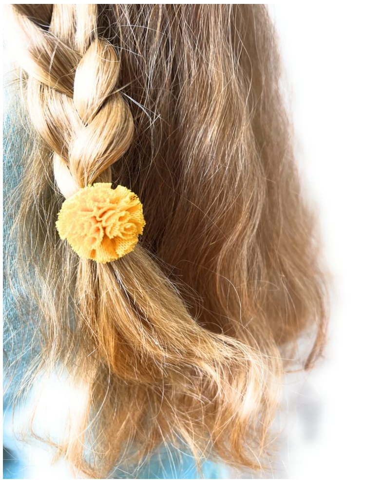 40 pcs of SMALL Cute Hair Ties in 10 Green, 10 Pink, 10 Lemon, 10 Golden Yellow
