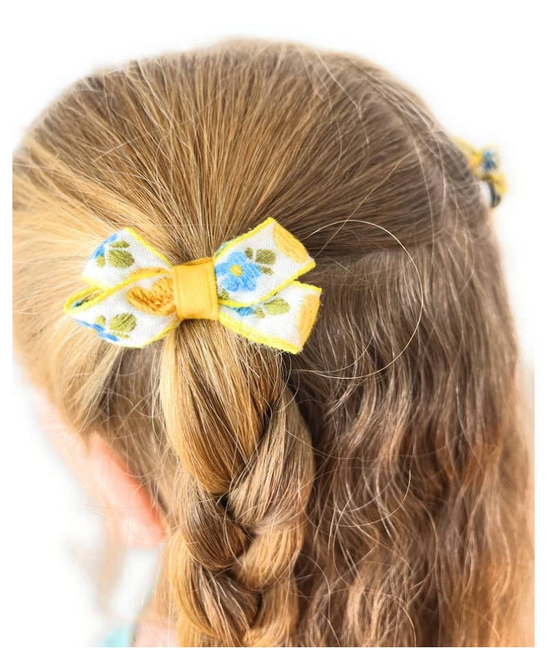 40 pcs of SMALL Cute Hair Ties in 10 Green, 10 Pink, 10 Lemon, 10 Golden Yellow
