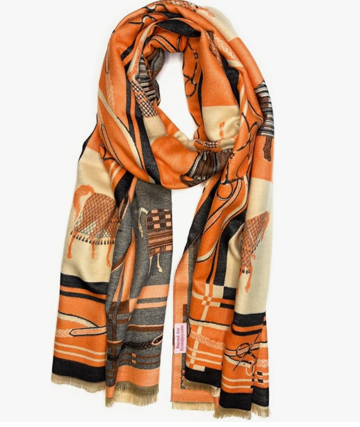 Beyond Joy Cashmere Substitute 100% Acrylic Shawl Scarf Double sided