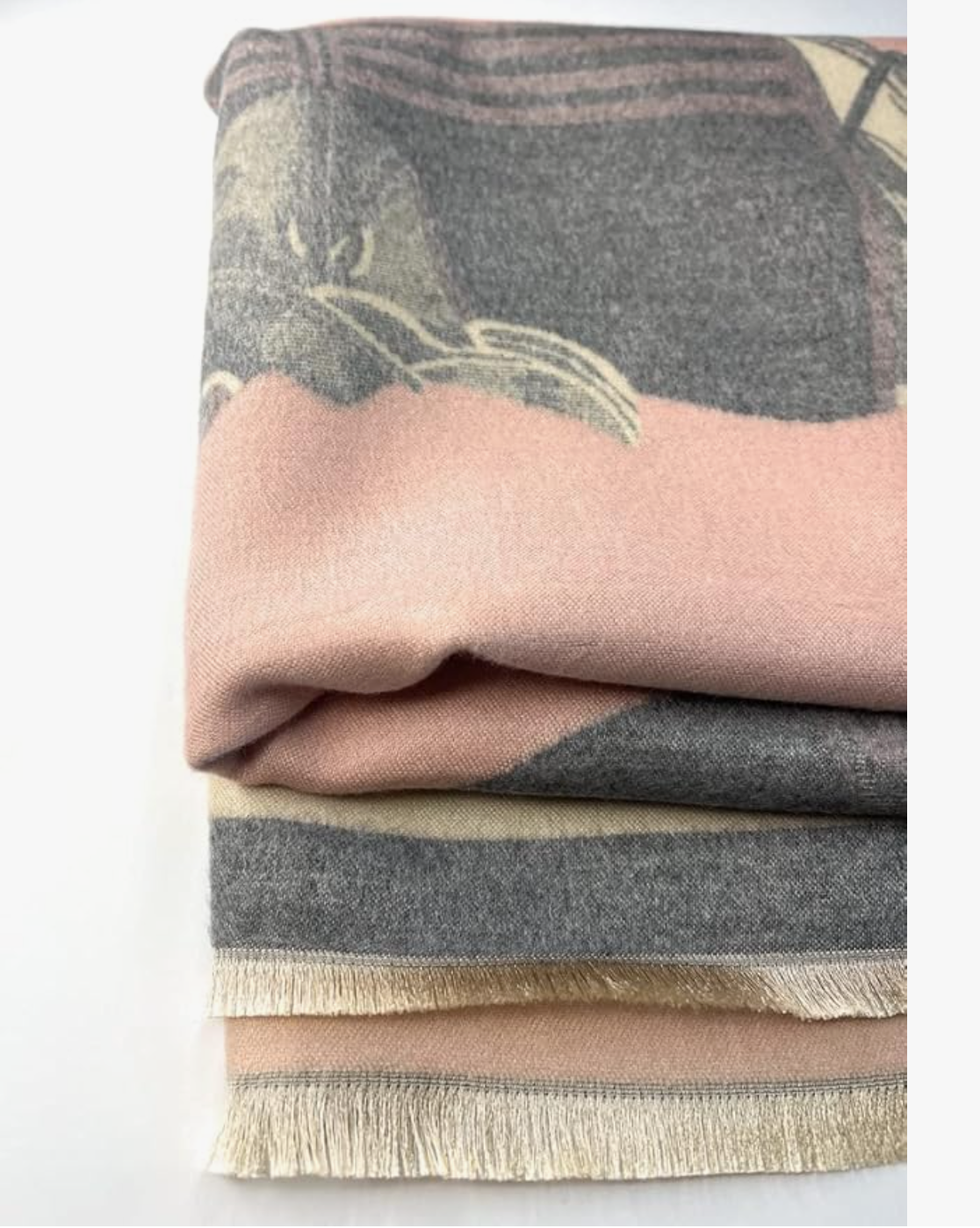 Beyond Joy Cashmere Substitute 100% Acrylic Shawl Scarf Double sided