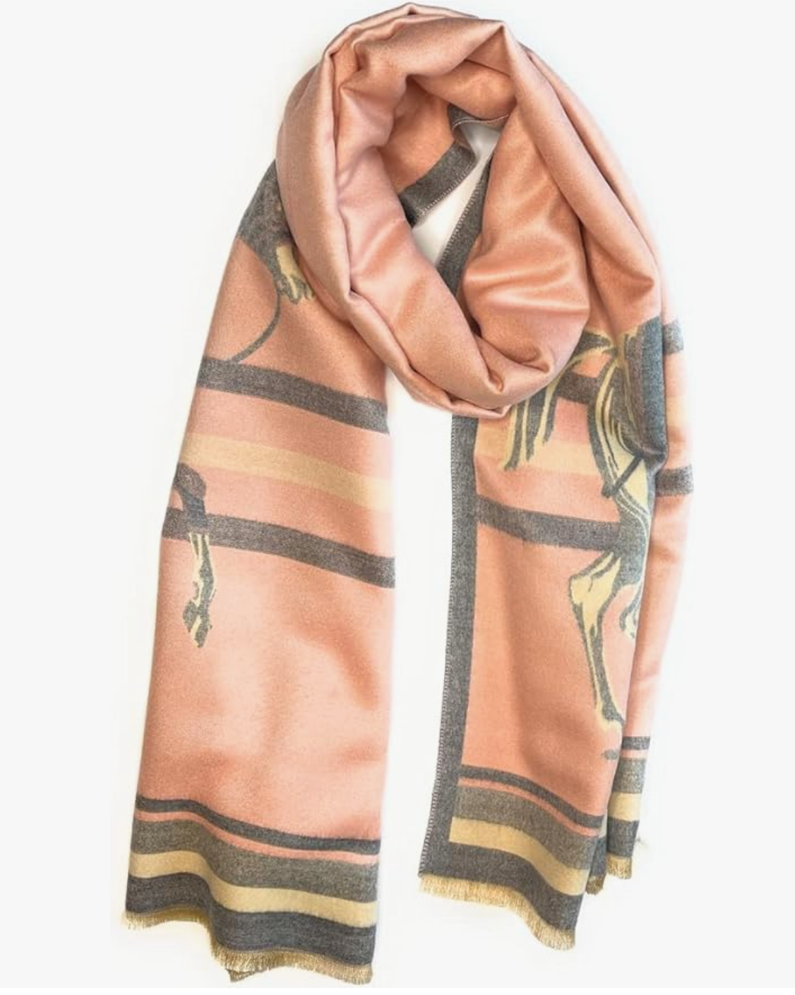 Beyond Joy Cashmere Substitute 100% Acrylic Shawl Scarf Double sided