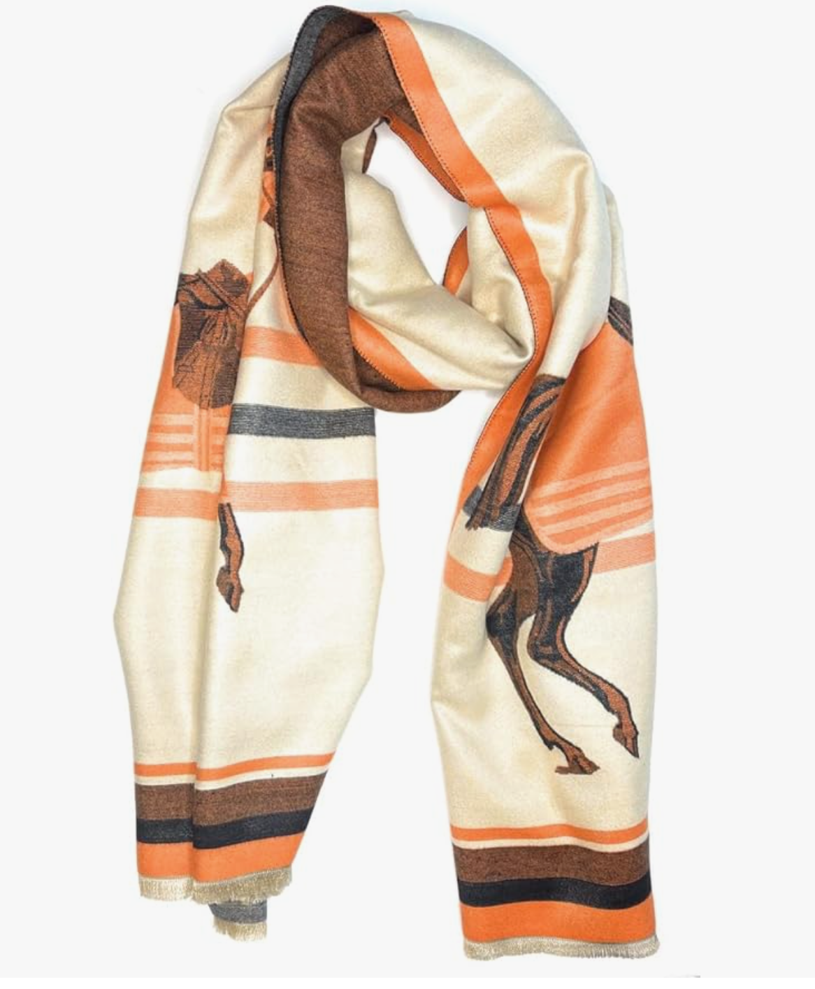 Beyond Joy Cashmere Substitute 100% Acrylic Shawl Scarf Double sided