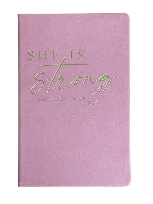Eccolo Bible Notebook "She is Strong. Proverbs 31:25"