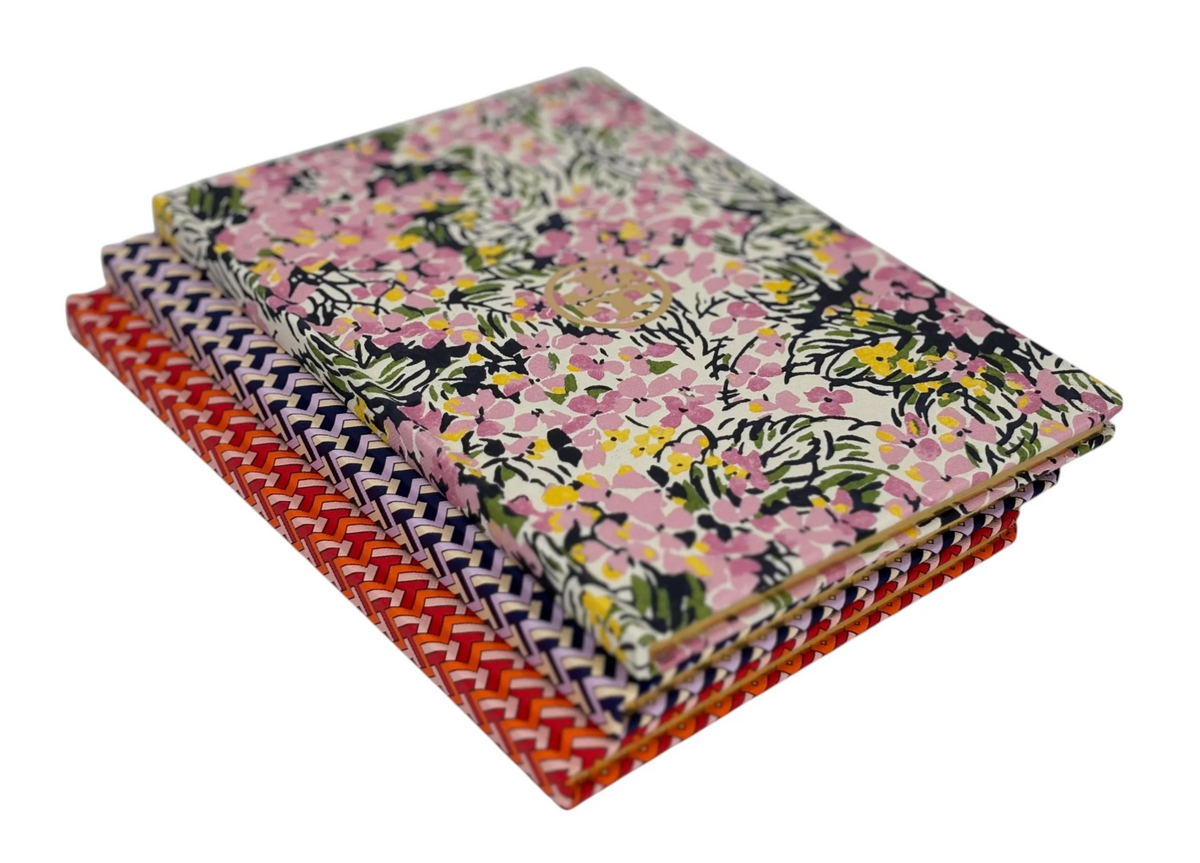 Brand New Tory Burch Red TZag Notebook ORANGE