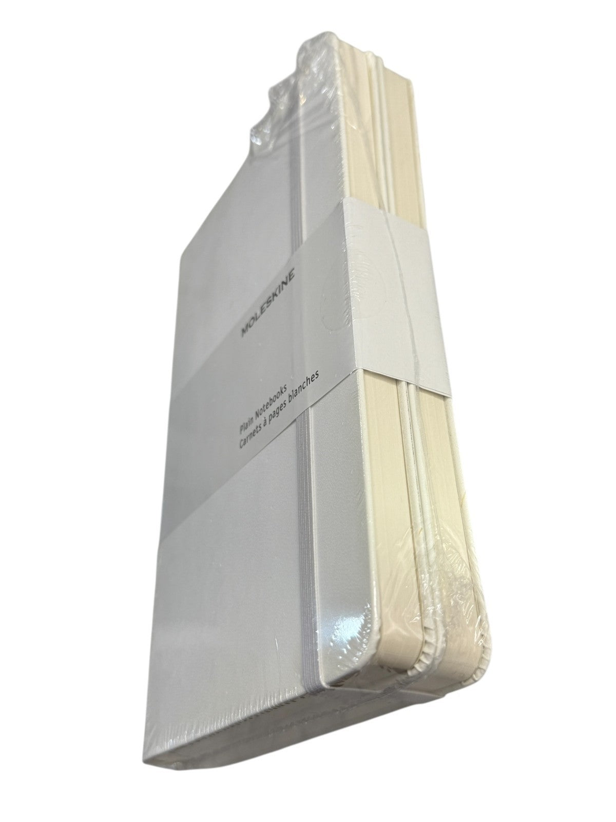 Moleskine White Large Ruled Notebook Hard Cover White x 2 Notebooks Set