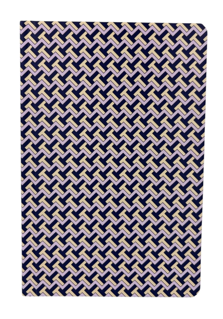 Brand New Tory Burch Red TZag Notebook NAVY BLUE