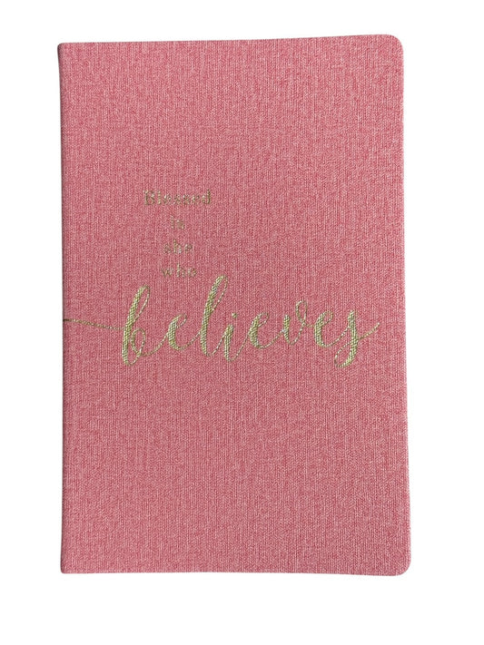 Eccolo Bible Notebook "Blessed is She Who Believes."