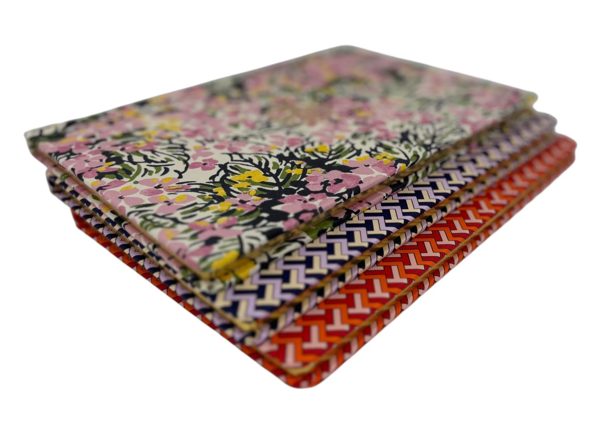 Brand New Tory Burch Red TZag Notebook FLORAL