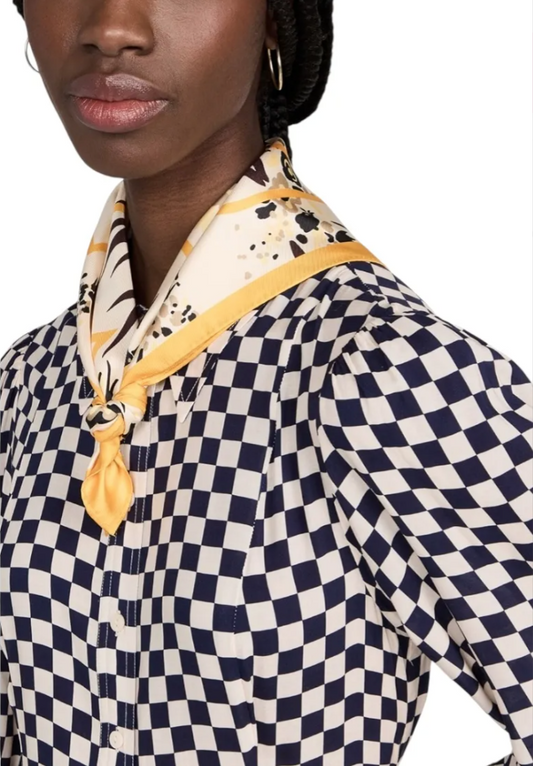 TORY BURCH DRIP BOUQUET  NECKERCHIEF  RETAIL:$128