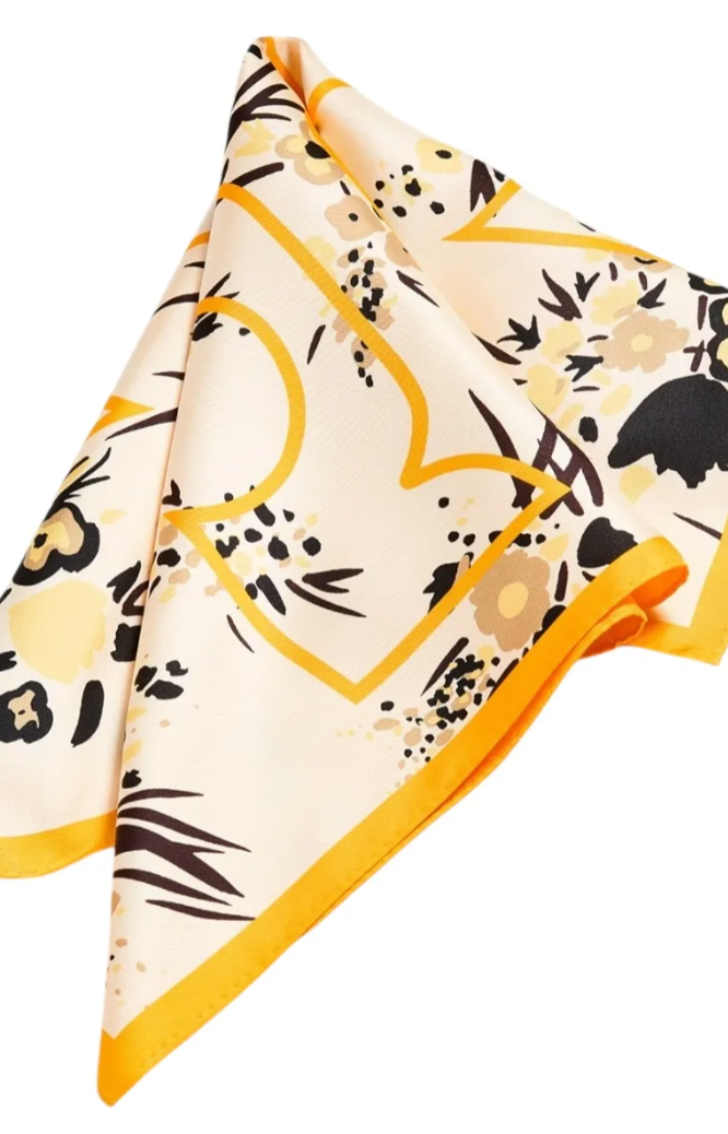TORY BURCH DRIP BOUQUET  NECKERCHIEF  RETAIL:$128