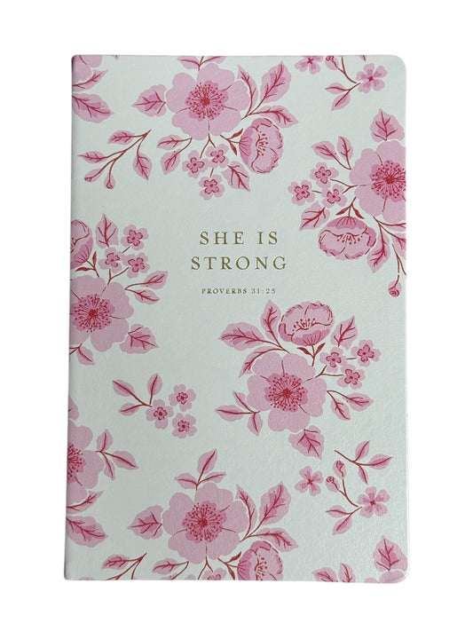 Eccolo Bible Notebook "She is Strong Proverbs 31:25″