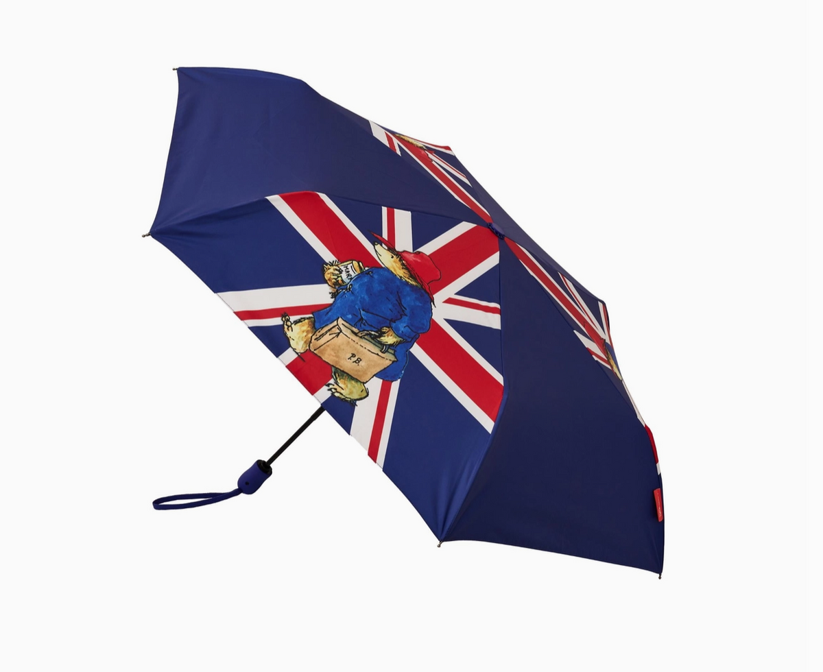 Signare Tapestry Paddington™ Bear Union Jack - Automatic Folding Umbrella